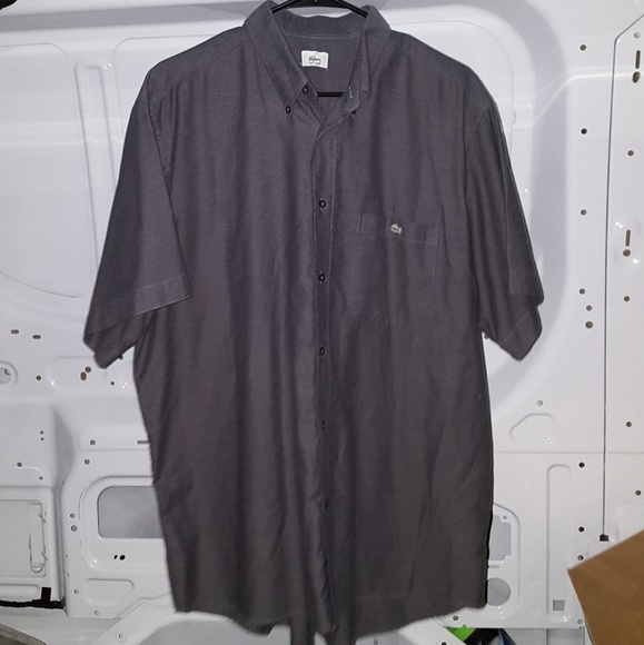 *SOLD*IZOD Lacoste Short Sleeve Button Down Shirt - Picture 5 of 7